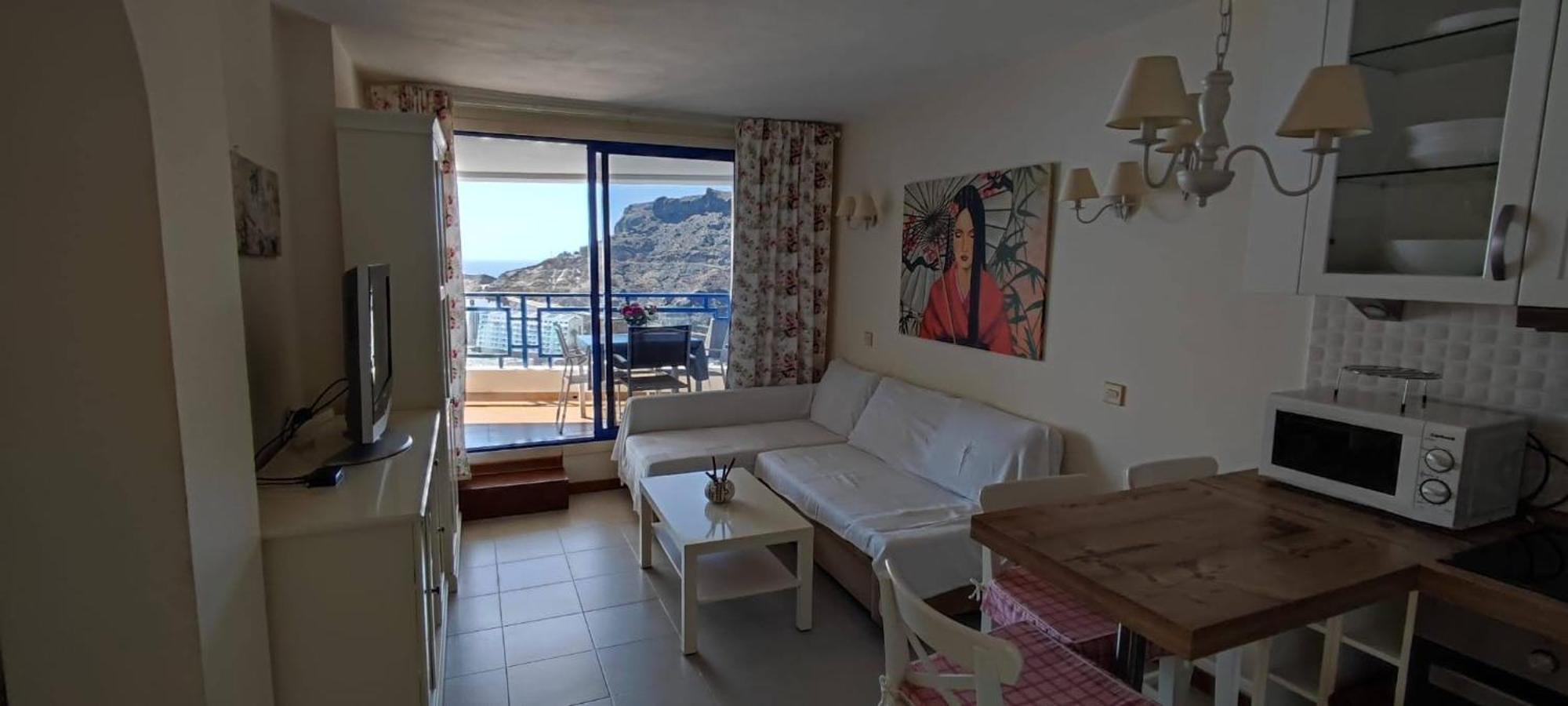 Ocean View Apartment In Taurito, Mogan - Top Floor Kültér fotó